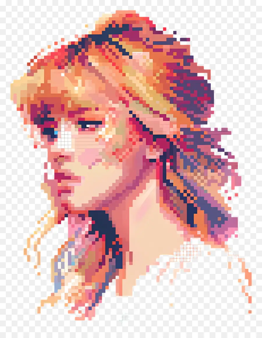 Pixeltaylor Swift，Mulher Pixel Art PNG