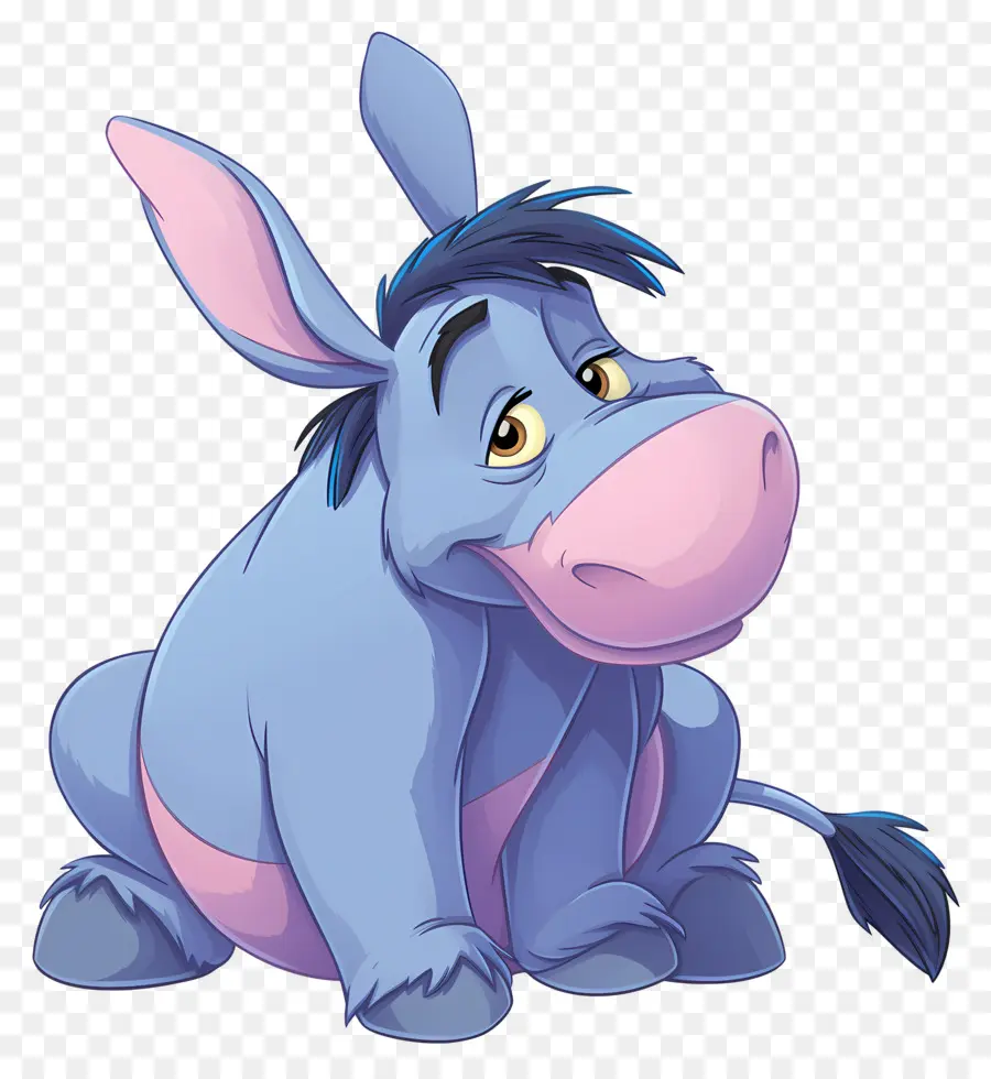 Bisonho，Burro Azul PNG