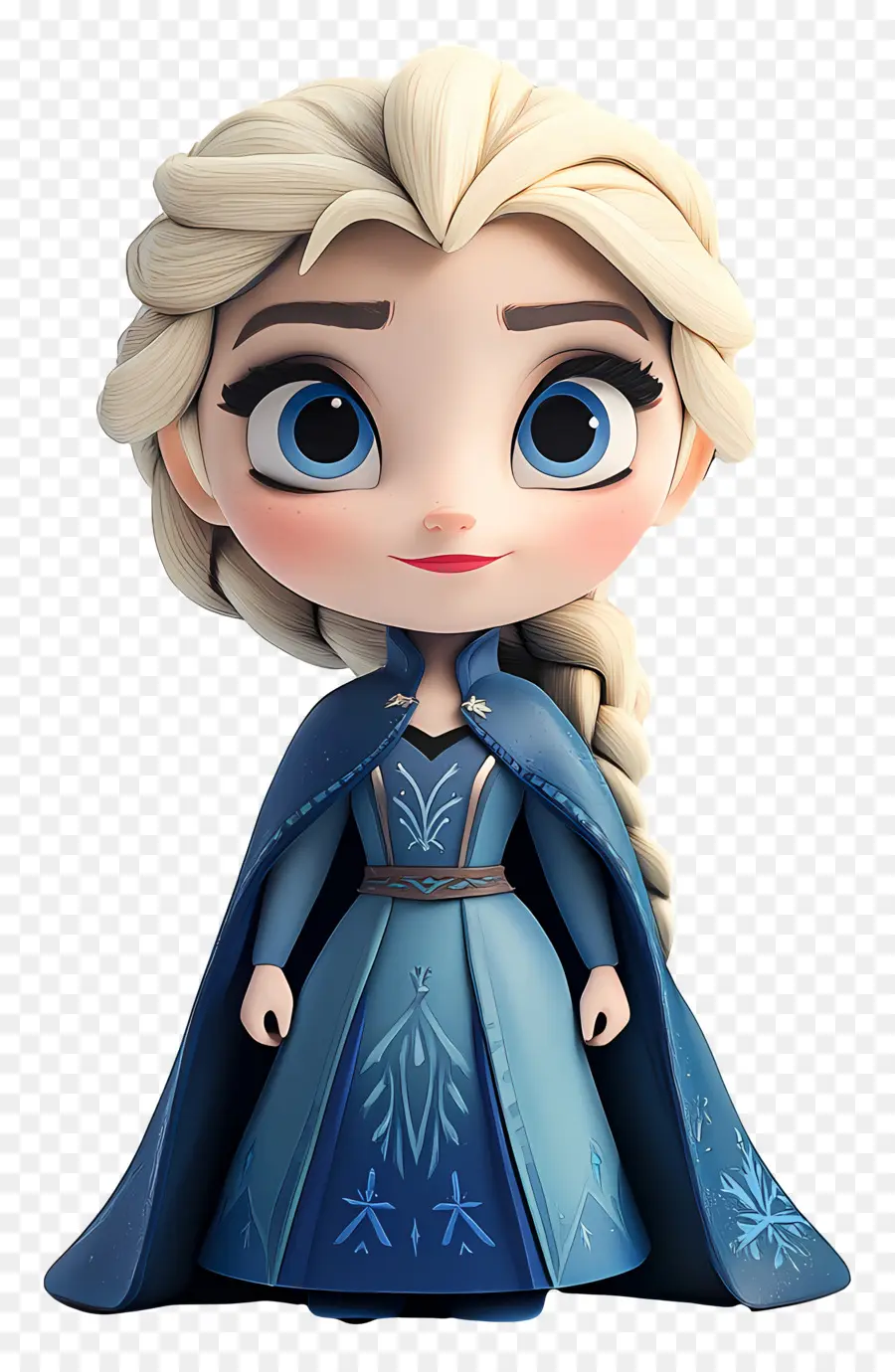 Princesa Elsa，Menina Loira De Vestido Azul PNG