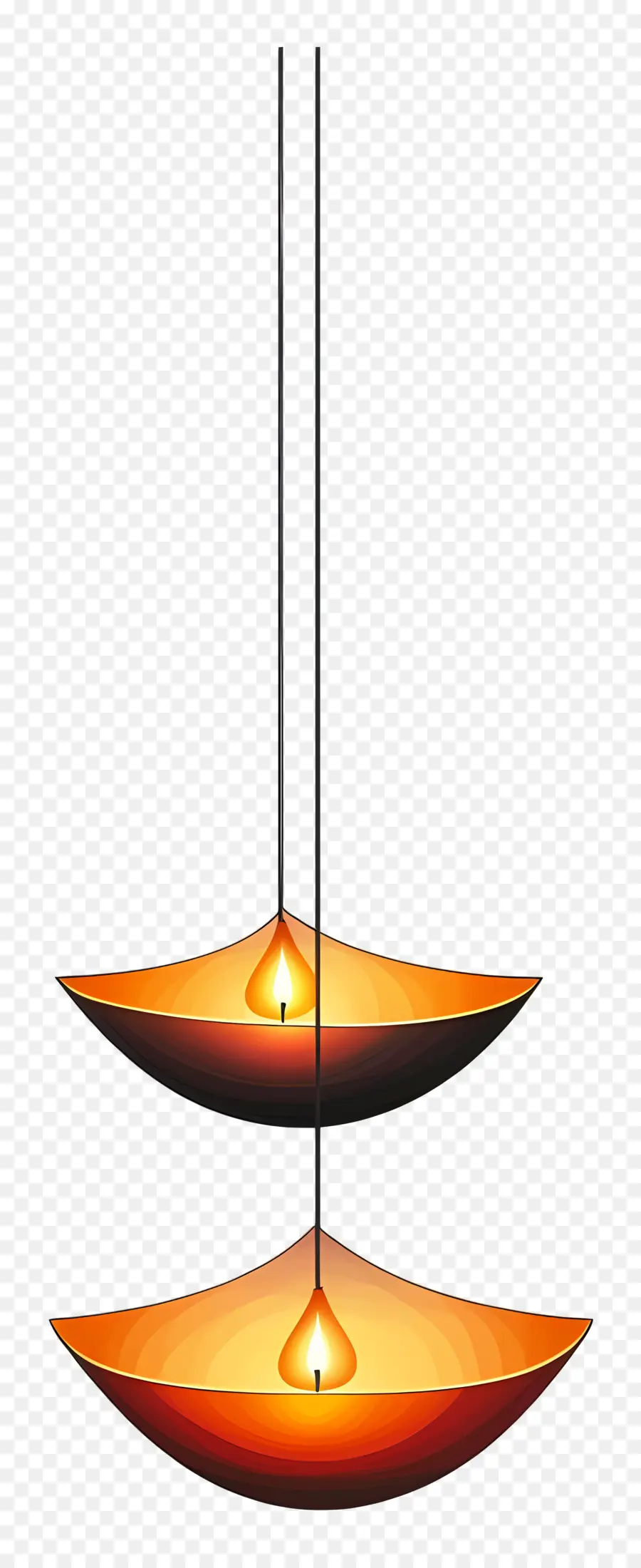 Pendurado Diya，Diyas Penduradas PNG