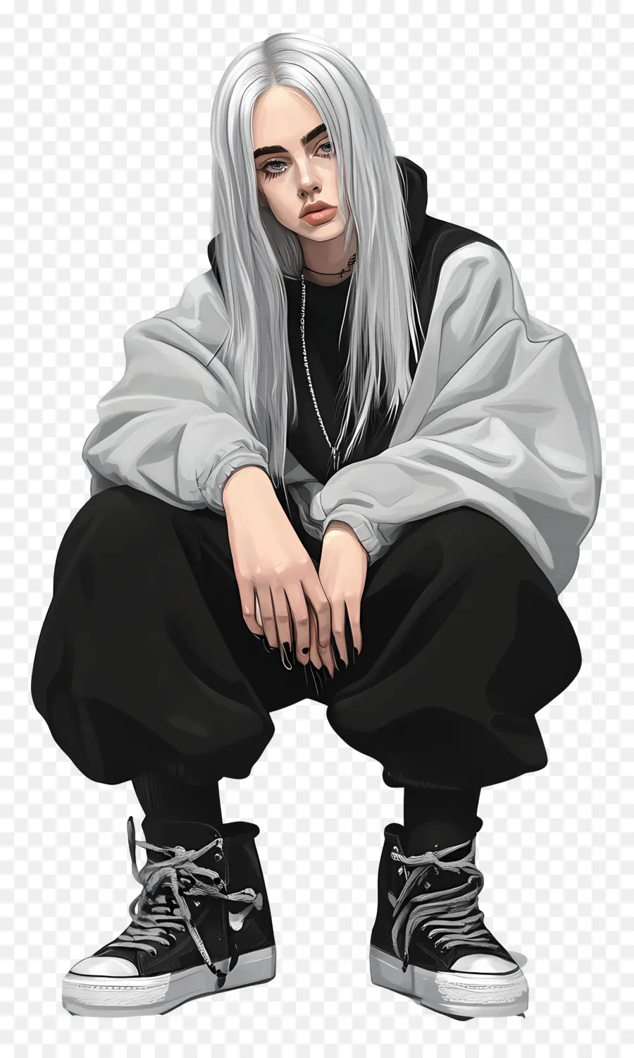 Billie Eilish，Garota Estilosa PNG