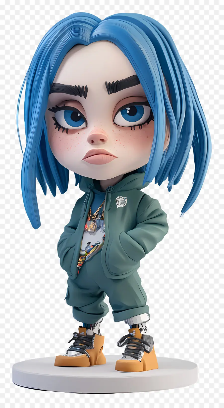 Billie Eilish，Personagem De Desenho Animado PNG