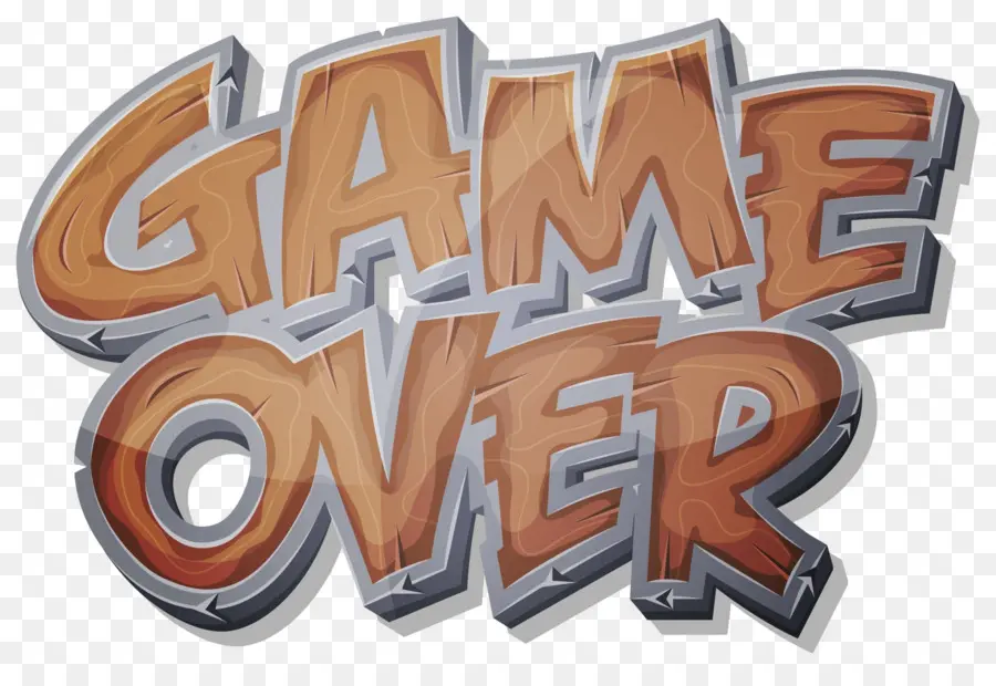 Game Over，Texto De Fim De Jogo PNG