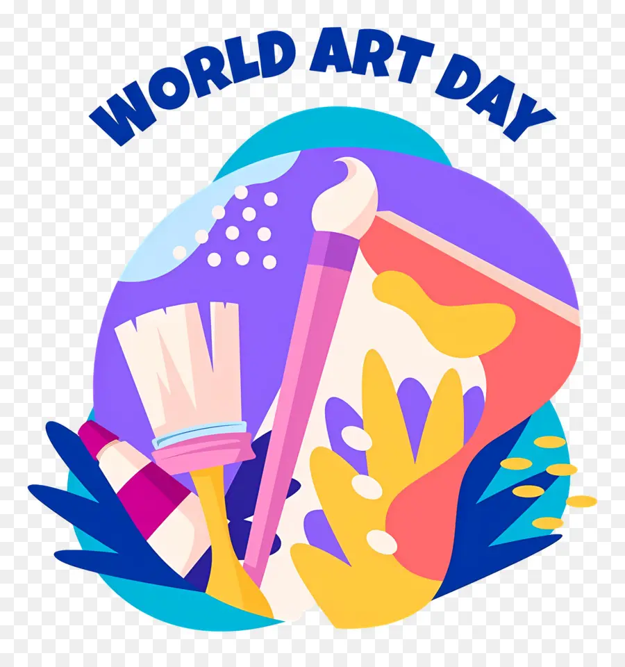 Dia Mundial Da Arte，Logotipo Do Dia Mundial Da Arte PNG