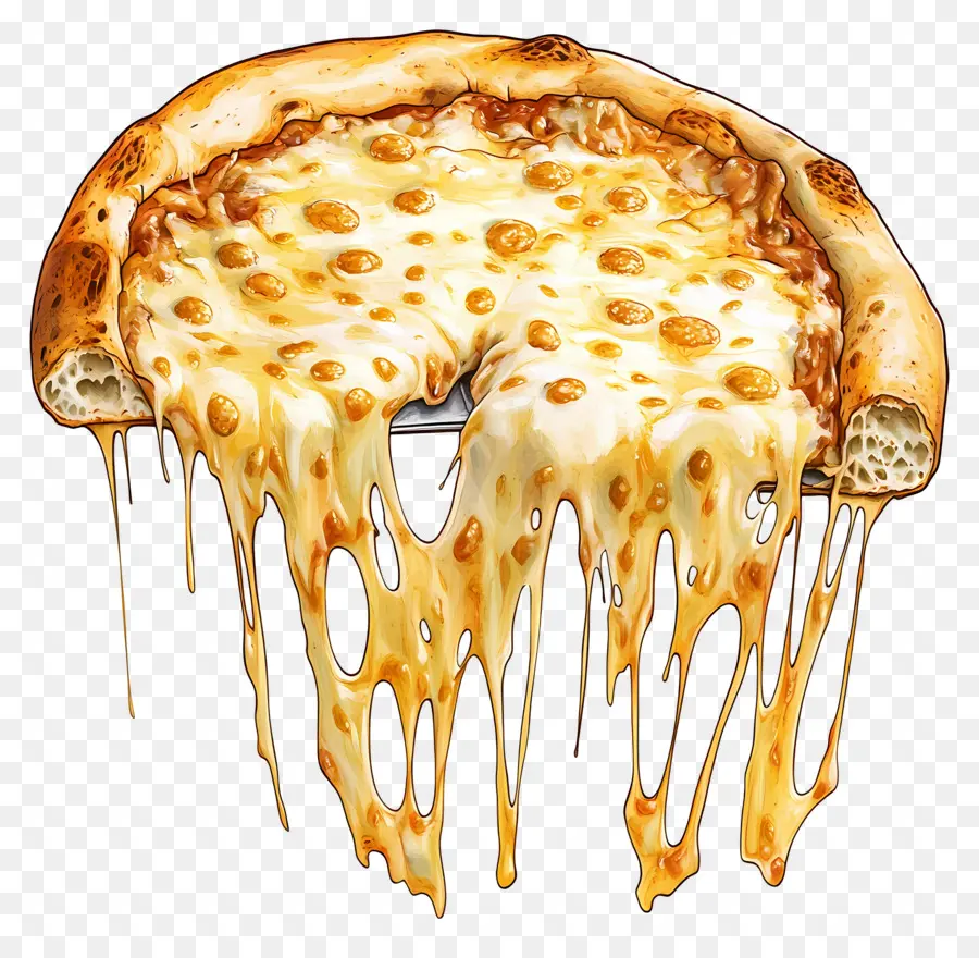 Puxar Queijo，Fatia De Pizza PNG