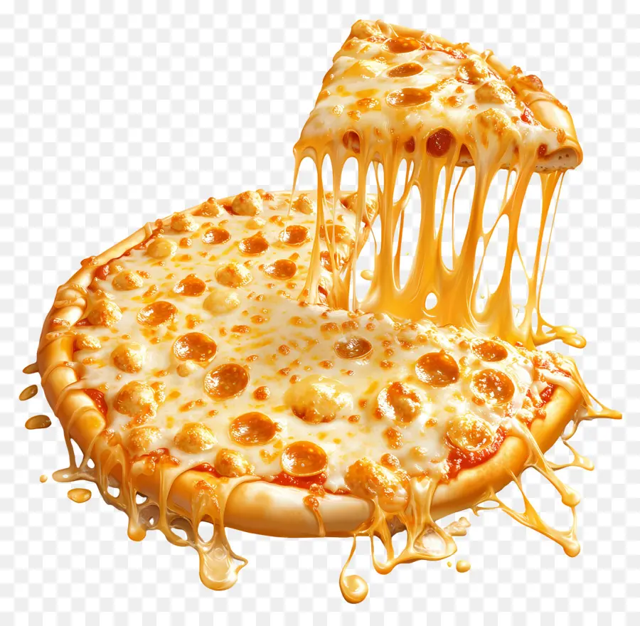 Puxar Queijo，Fatia De Pizza PNG