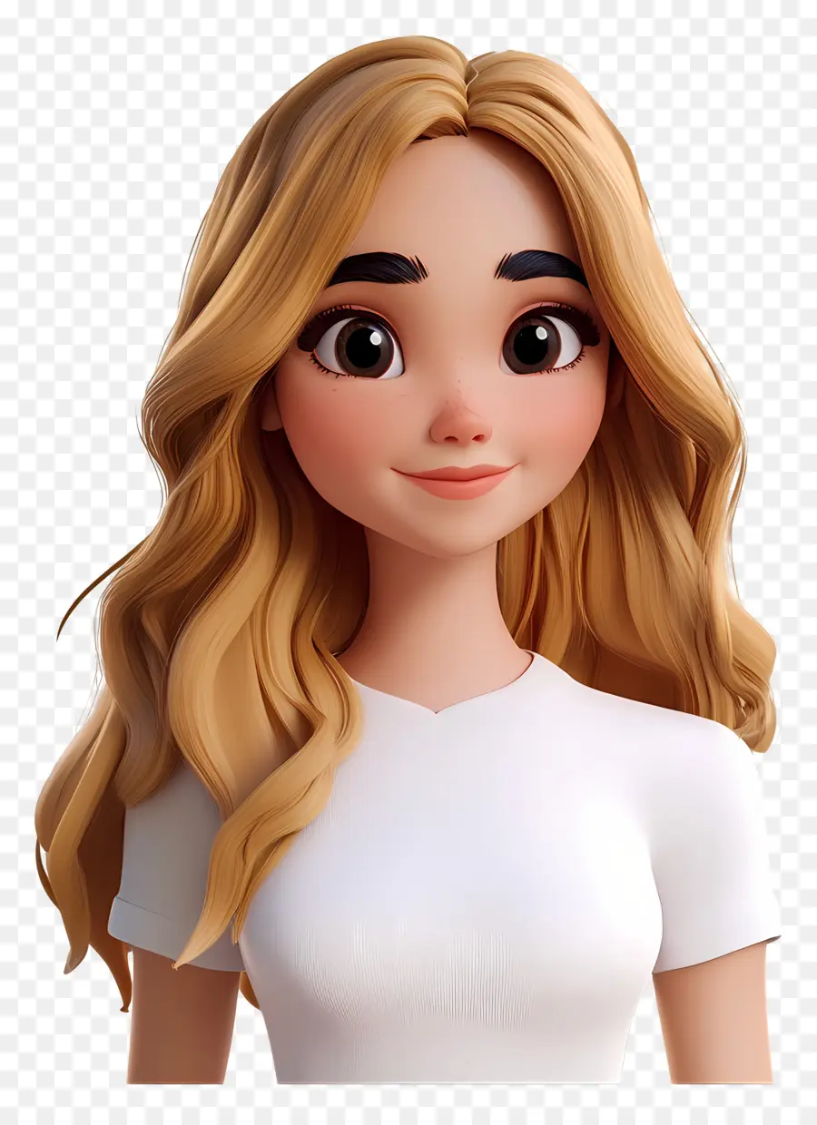 Sabrina Carpinteiro，Personagem Chibi Com Cabelo Comprido PNG