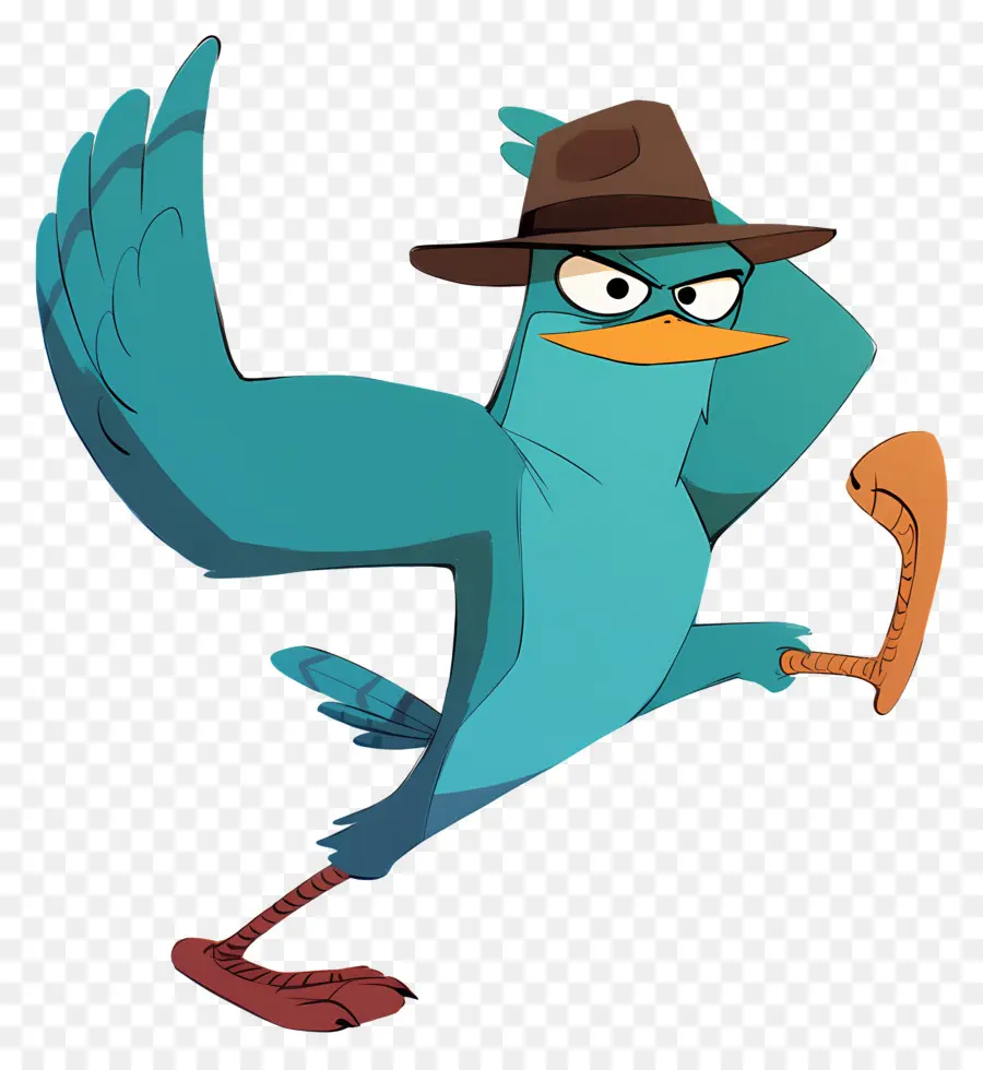 Perry O Ornitorrinco，Ornitorrinco Azul PNG