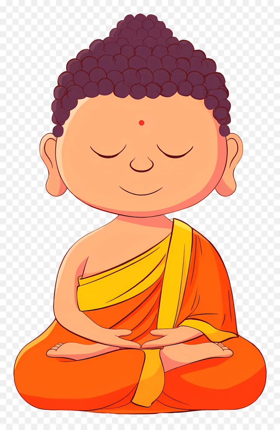 Buda，Monge Meditando PNG