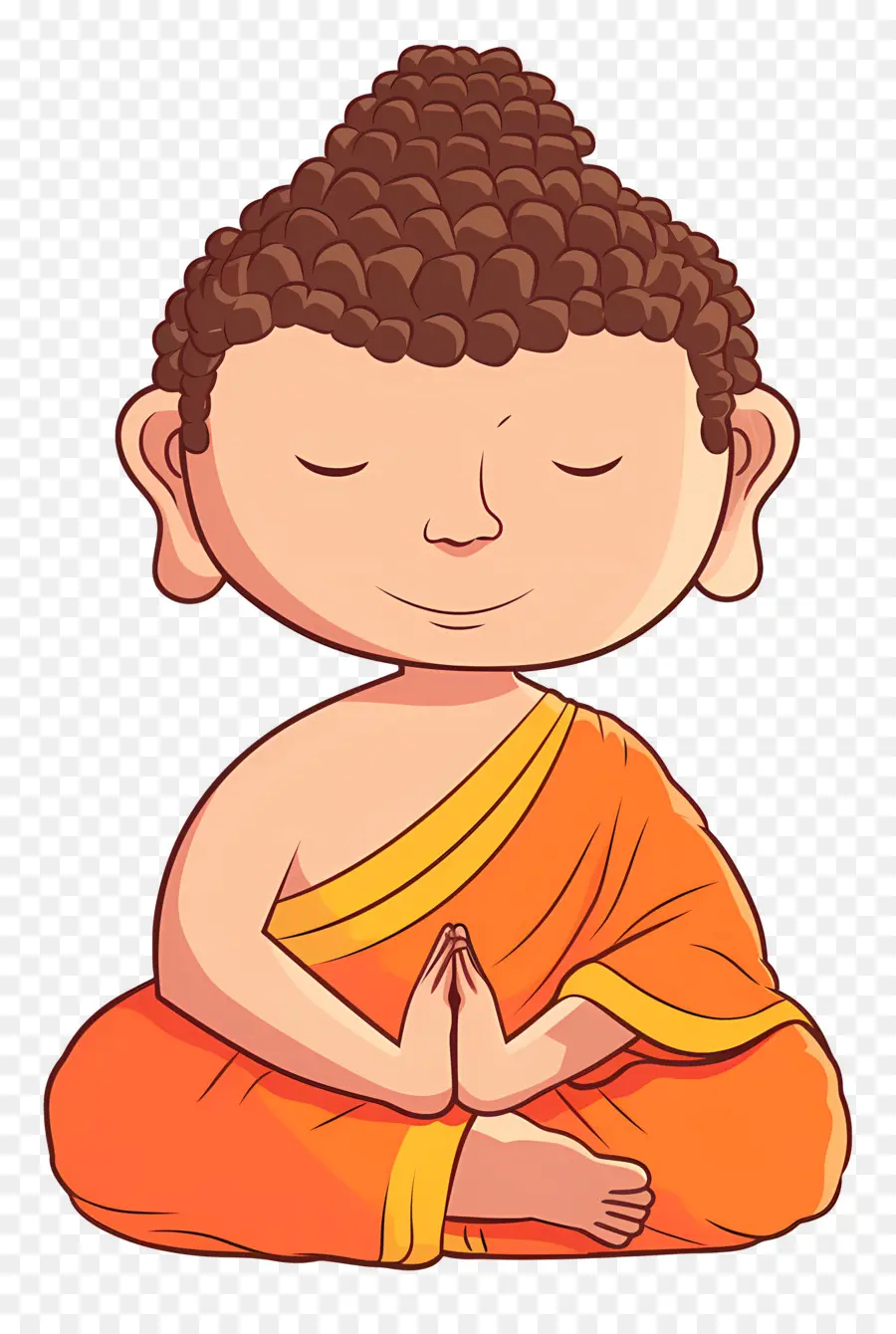 Buda，Monge Meditando PNG