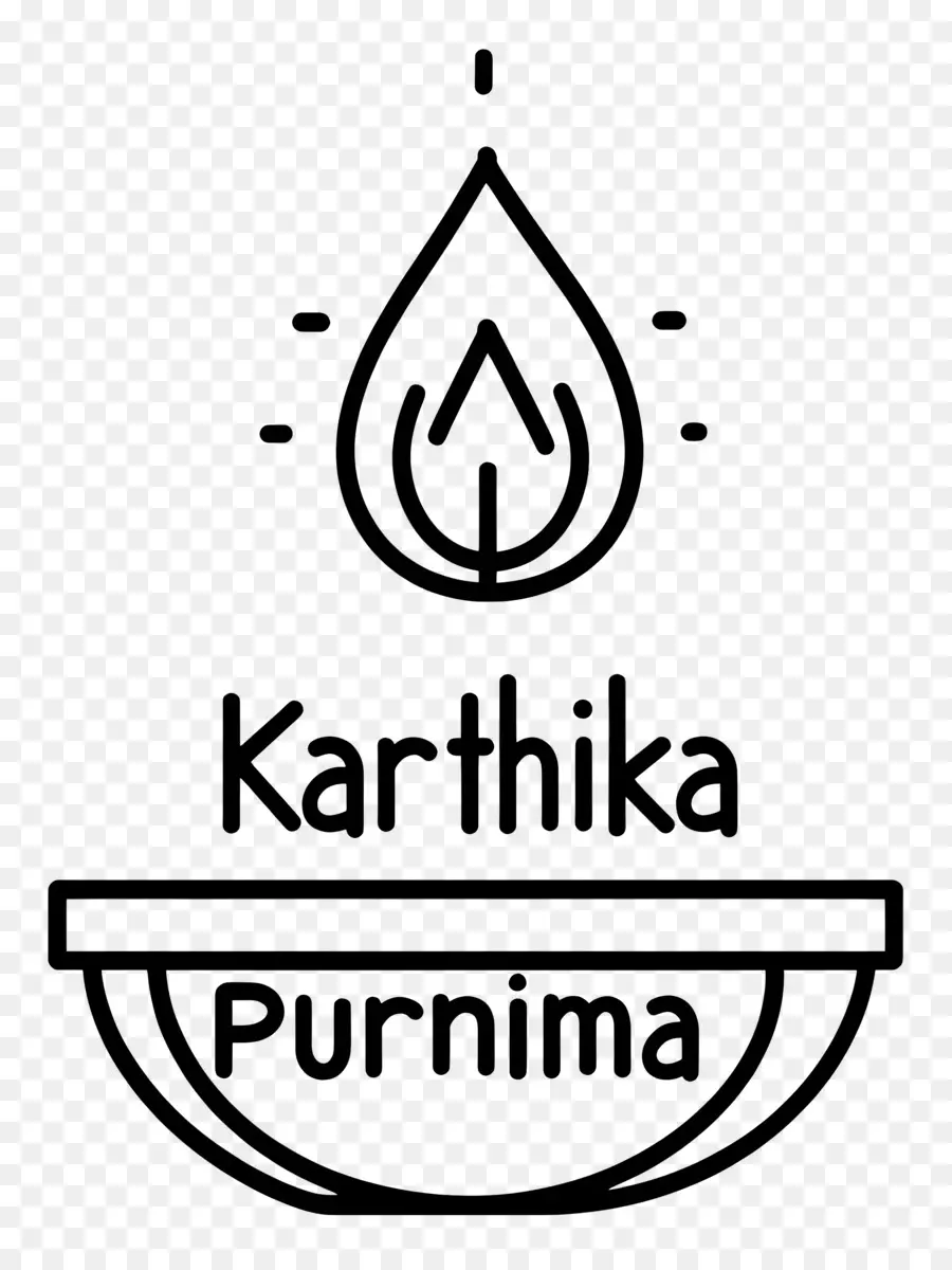 Karthika Purnima，Esboço Simples De Diya PNG