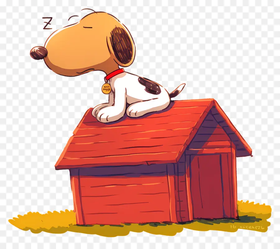 Snoopy Dormindo，Cachorro De Desenho Animado PNG