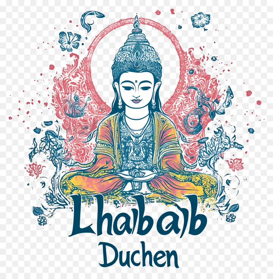 Lhabab Duchen，Ilustração De Buda PNG