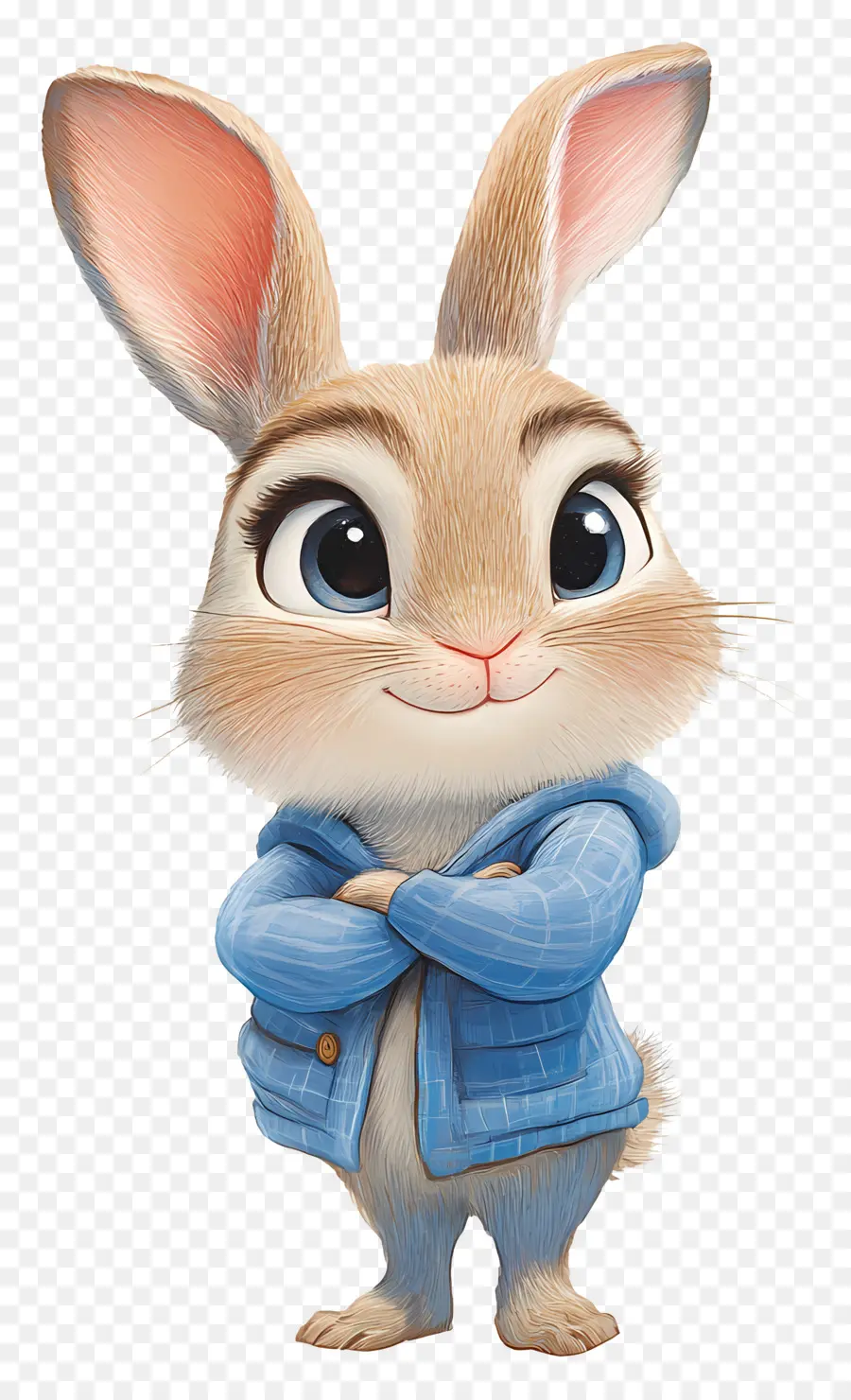 Judy Hopps，Coelho De Desenho Animado Com Jaqueta Azul PNG