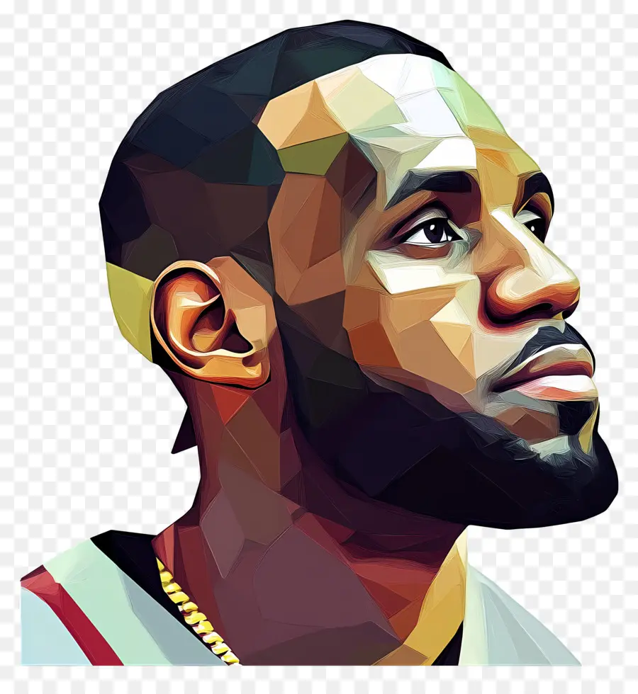 Lebronjames，Ilustração De Retrato PNG