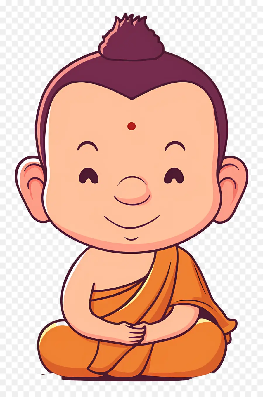 Buda，Monge Sorridente PNG