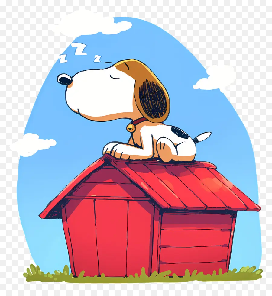 Snoopy Dormindo，Cachorro De Desenho Animado PNG