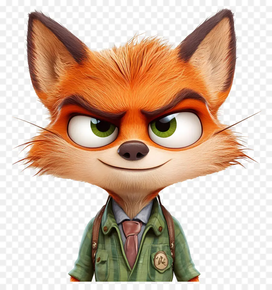 Nick Wilde，Raposa De Terno PNG