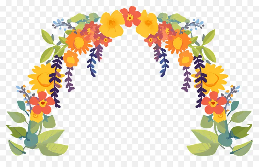 Arco De Guirlanda，Arco Floral PNG