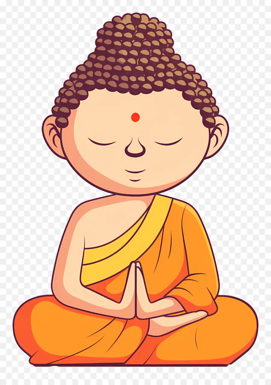 Buda，Monge Meditando PNG