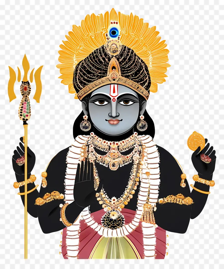 Shrinathji，Ilustra O De Divindade Hindu PNG