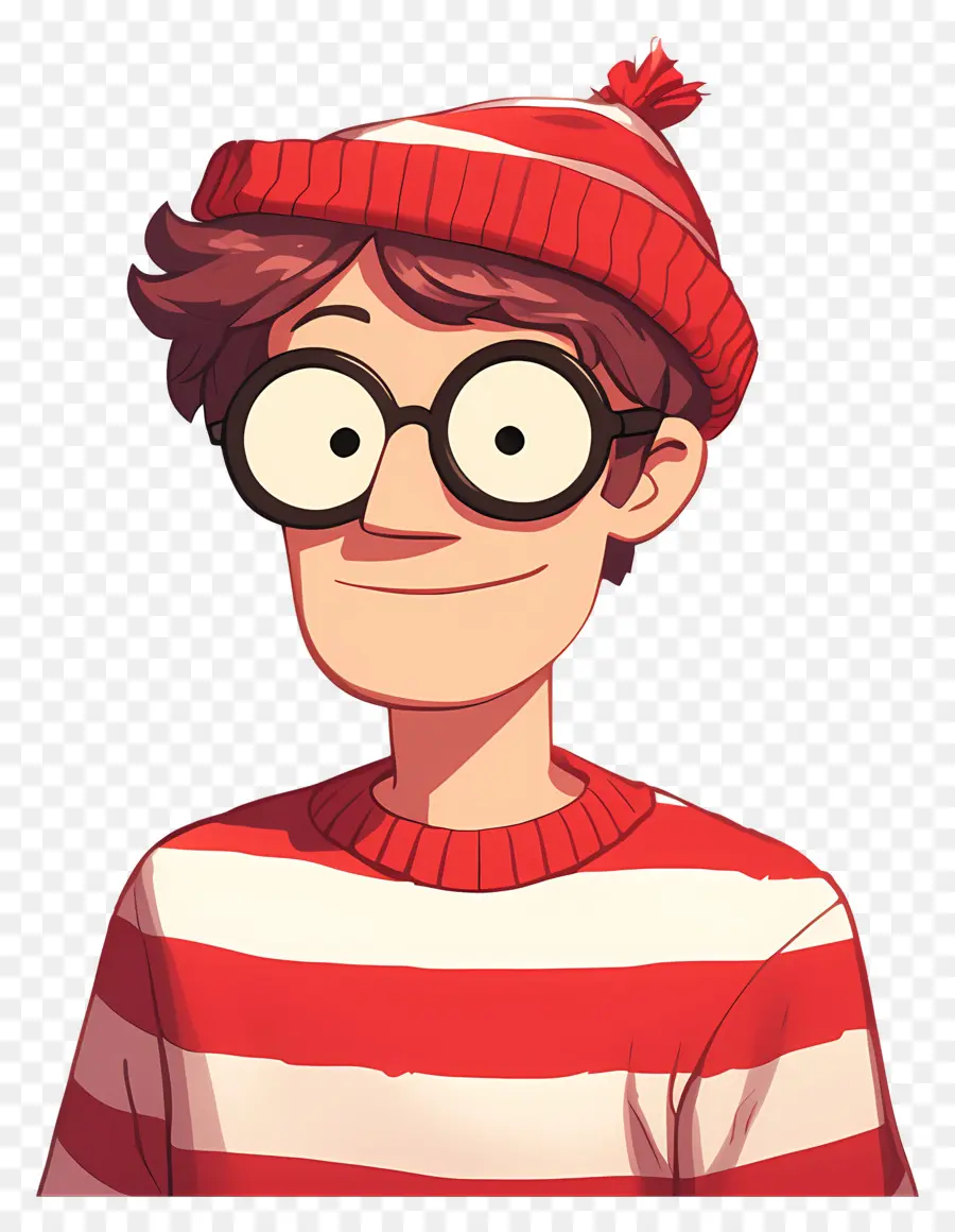 Valdo，Personagem De Camisa Listrada PNG