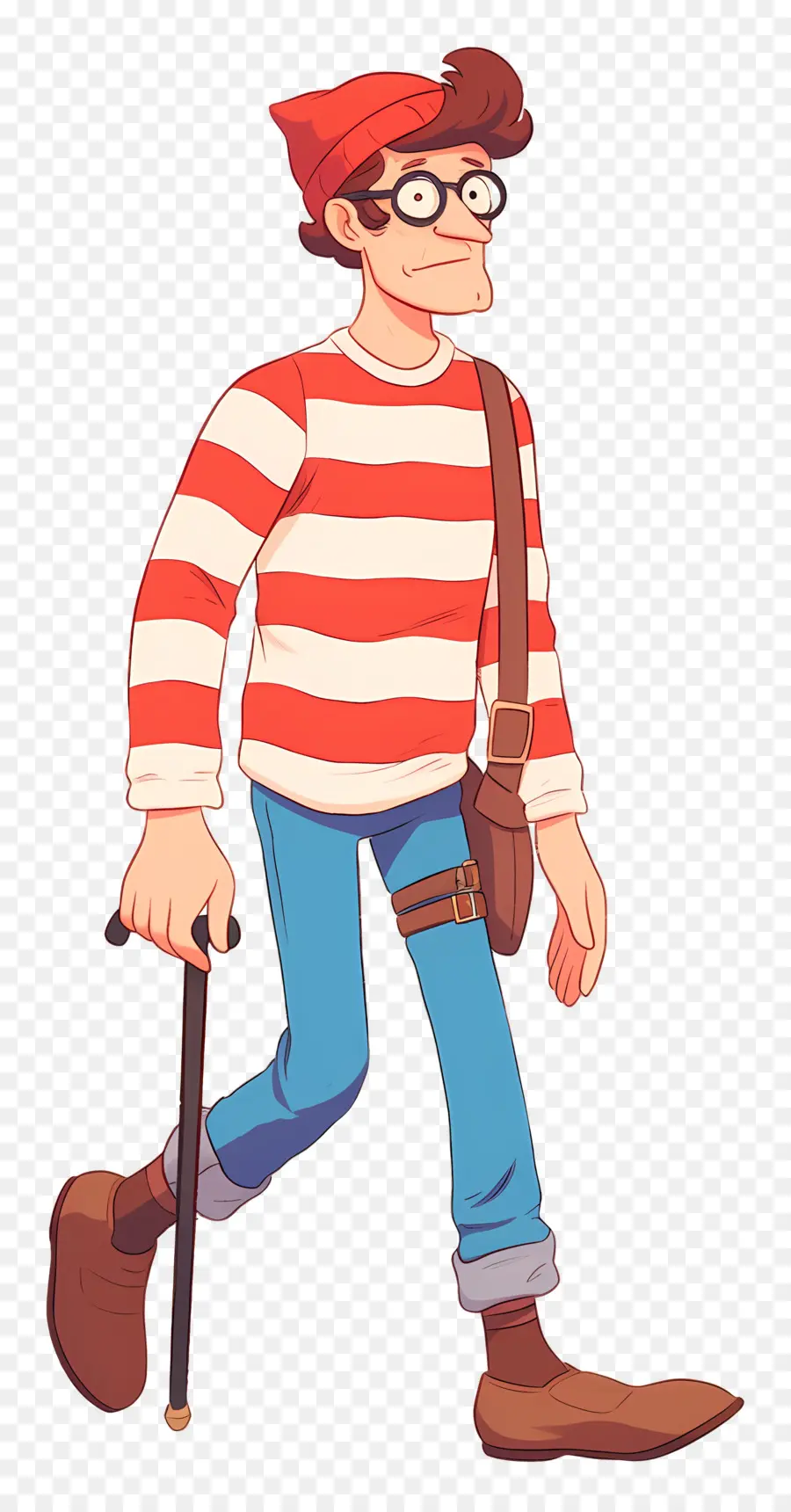 Valdo，Personagem De Camisa Listrada PNG