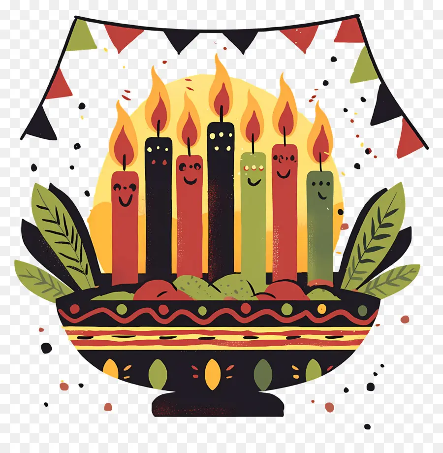 Feliz Kwanzaa，Kwanza Kinara PNG