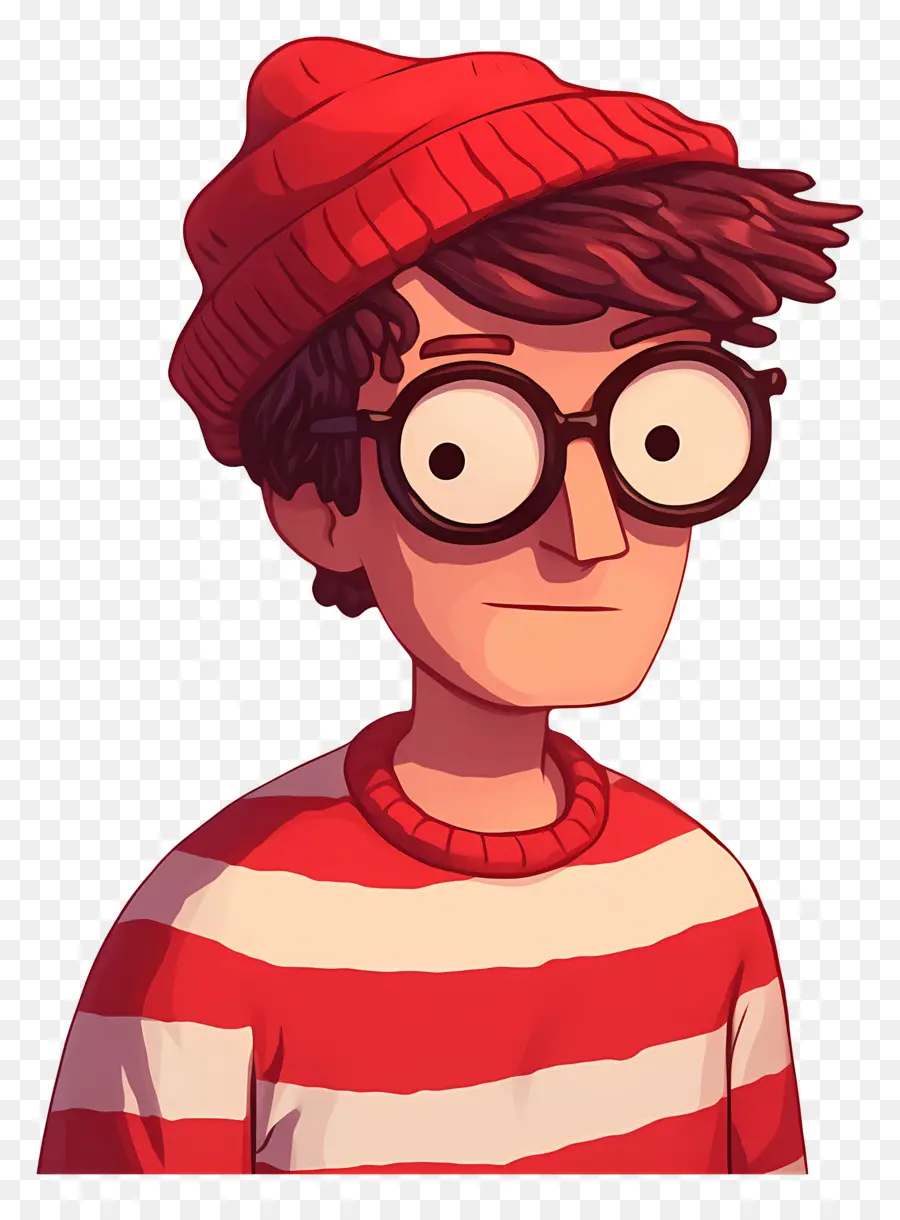 Valdo，Personagem De Camisa Listrada PNG