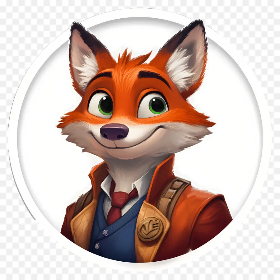 Nick Wilde，Raposa De Desenho Animado PNG