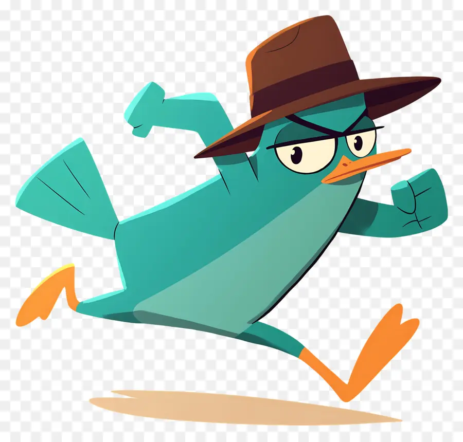 Perry O Ornitorrinco，Agente Platypus Em Ação PNG