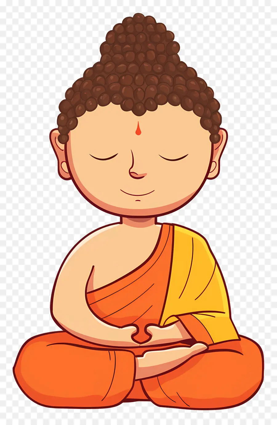 Buda，Monge Meditando PNG