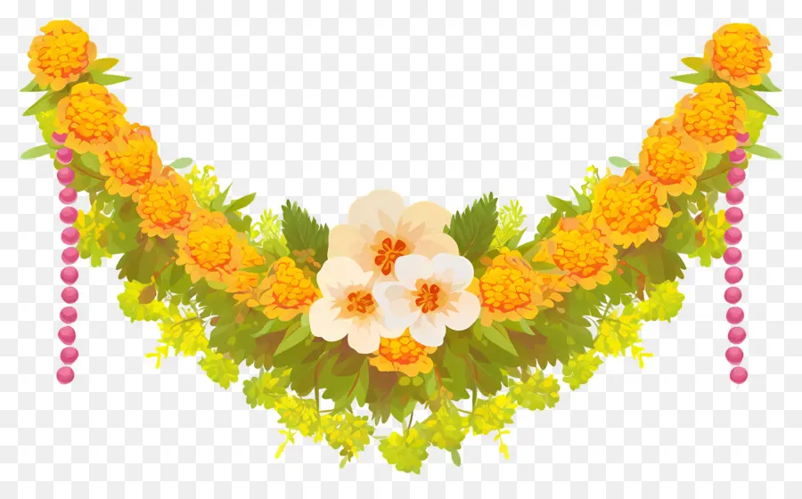 Guirlanda De Casamento Indiana，Guirlanda De Flores PNG