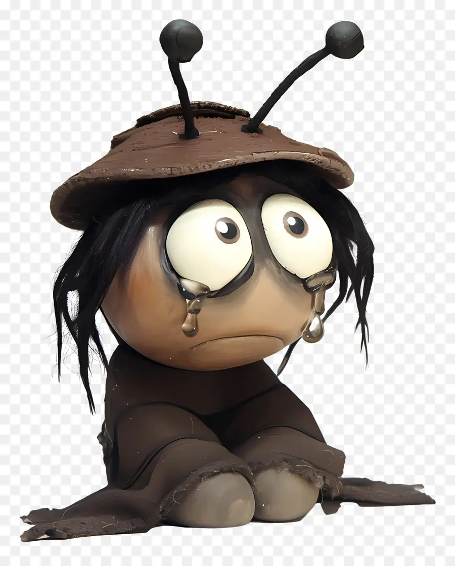 Memórias De Um Caracol，Personagem De Inseto Triste PNG