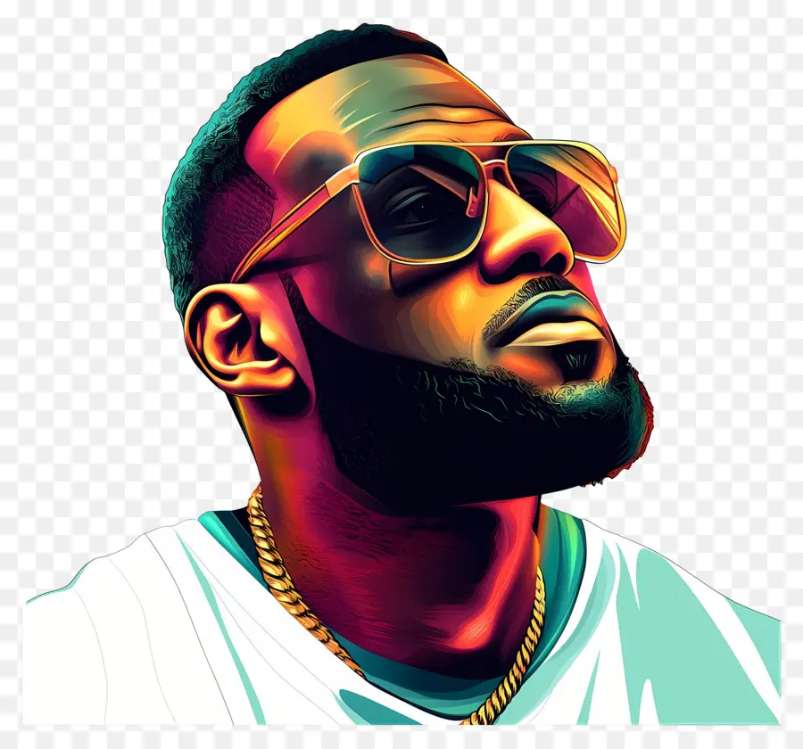 Lebronjames，Ilustração Colorida PNG