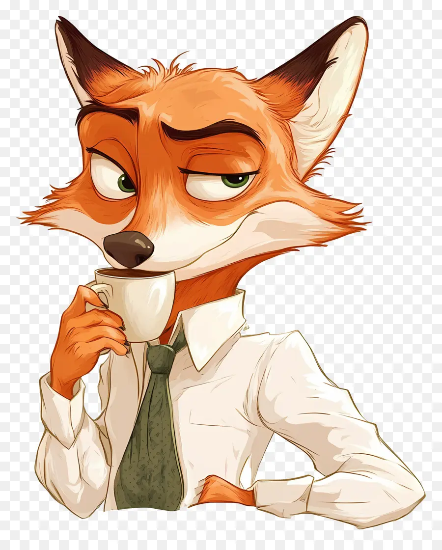 Nick Wilde，Raposa De Desenho Animado PNG