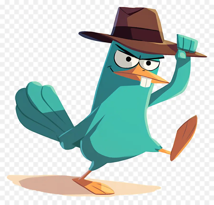 Perry O Ornitorrinco，Agente Platypus Em Ação PNG