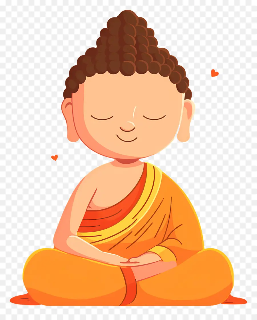 Buda，Meditando Monge Em Lótus PNG