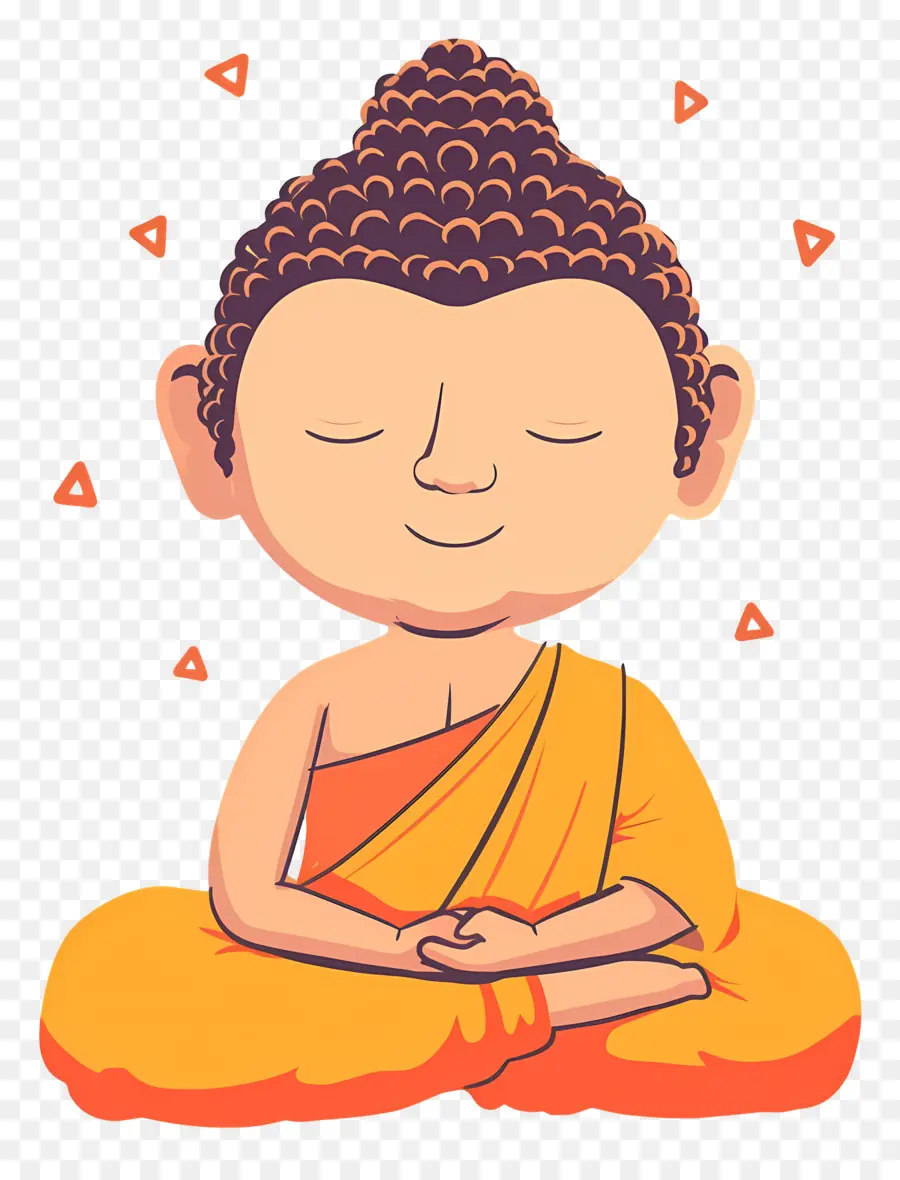 Buda，Meditando Monge Em Lótus PNG