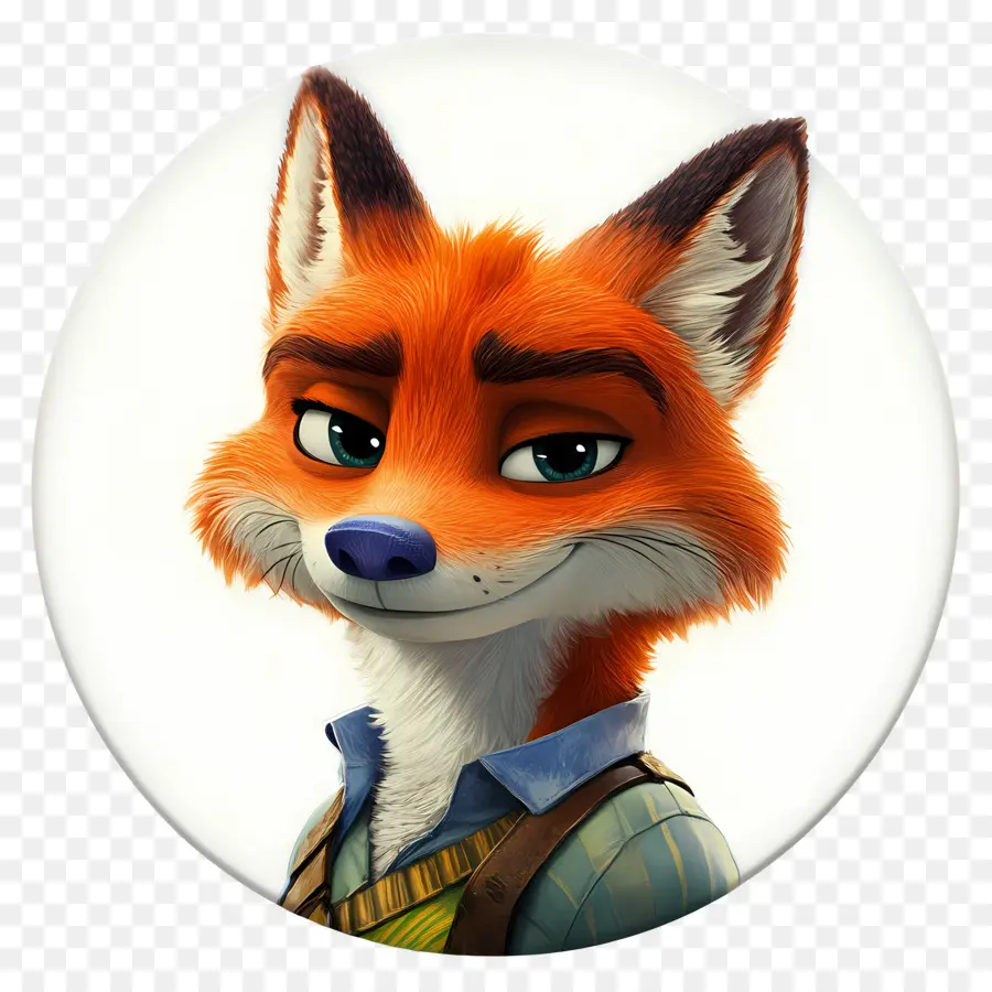 Nick Wilde，Raposa De Desenho Animado PNG