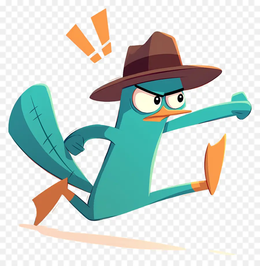 Perry O Ornitorrinco，Agente Platypus Em Ação PNG