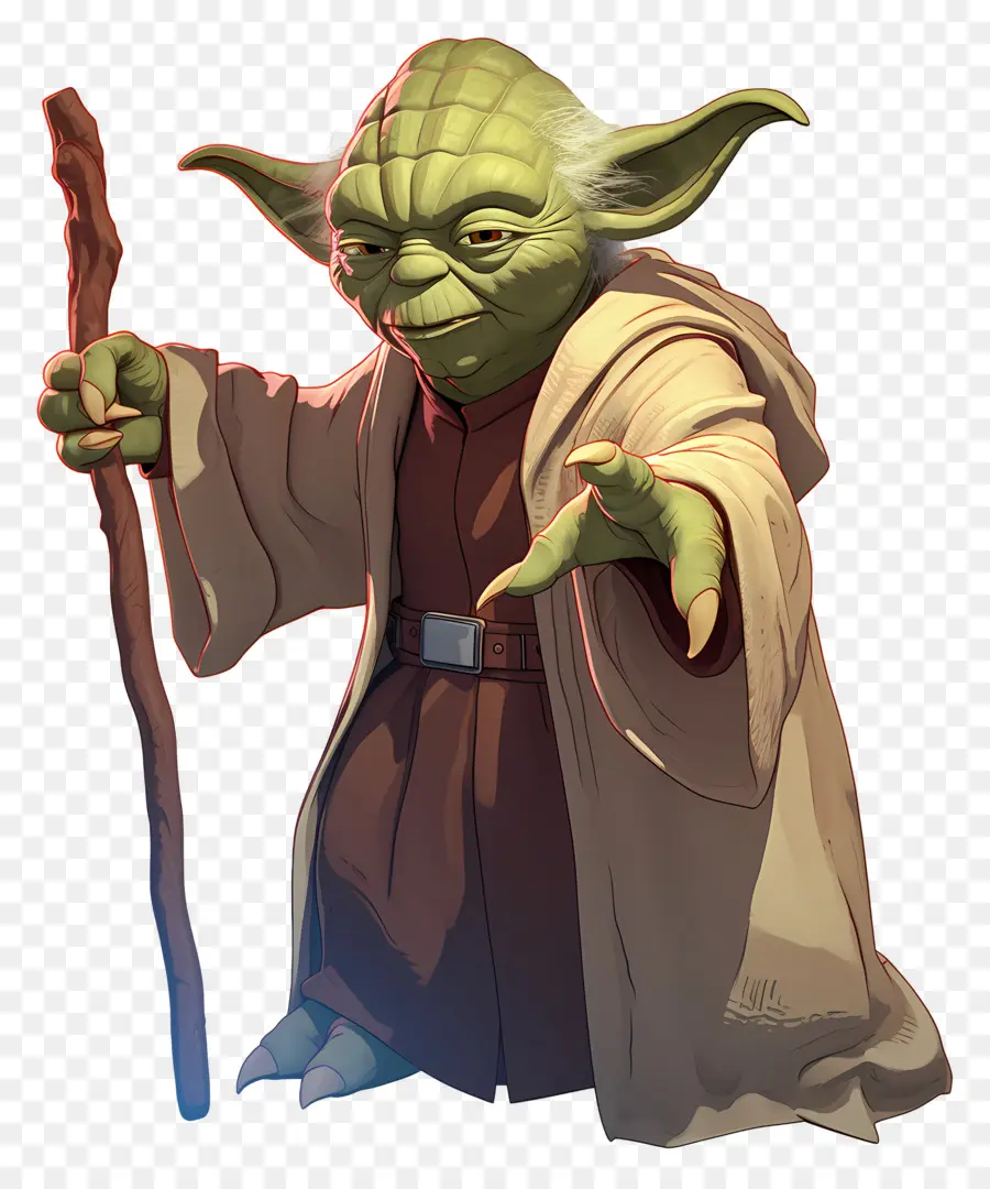 Yoda，Alienígena Verde Sábio PNG