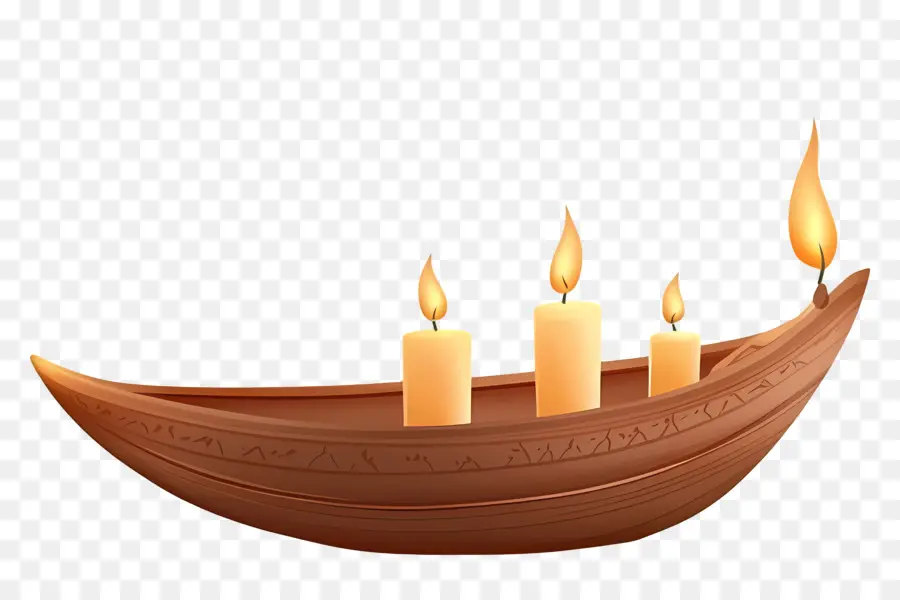 Feliz Karthika Purnima，Barco De Vela De Madeira PNG