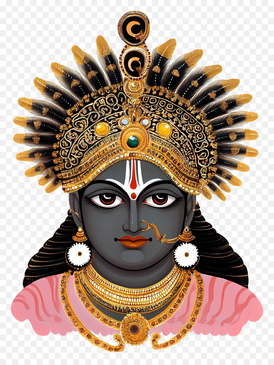 Shrinathji，Ilustra O De Divindade Hindu PNG