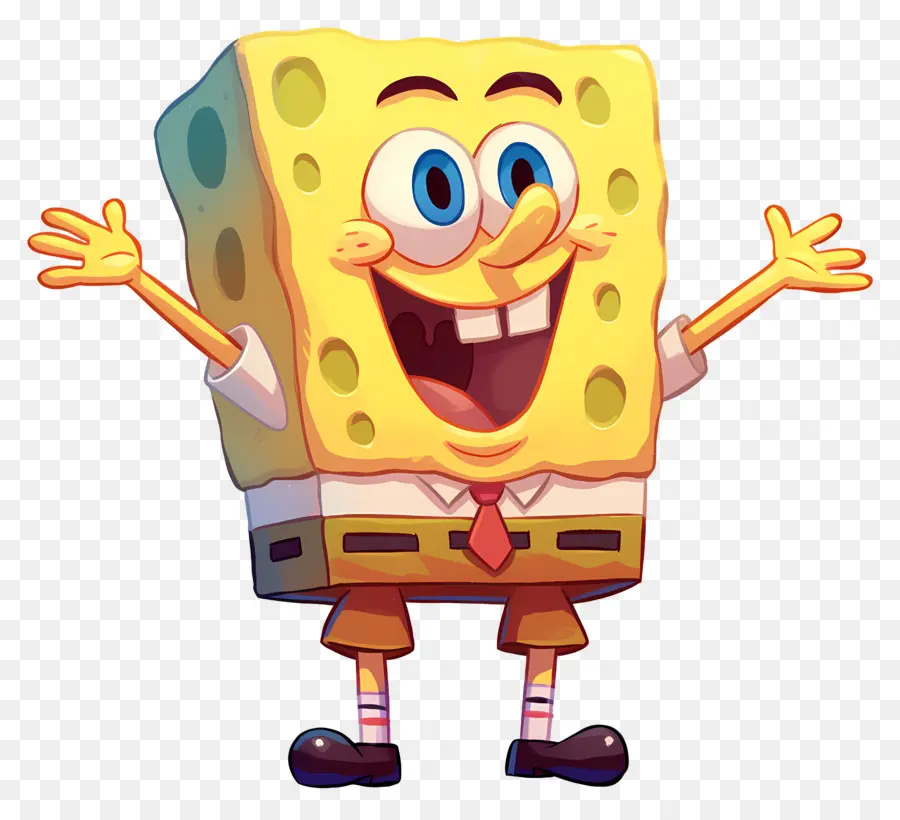 Bob Esponja Calça Quadrada，Animado PNG