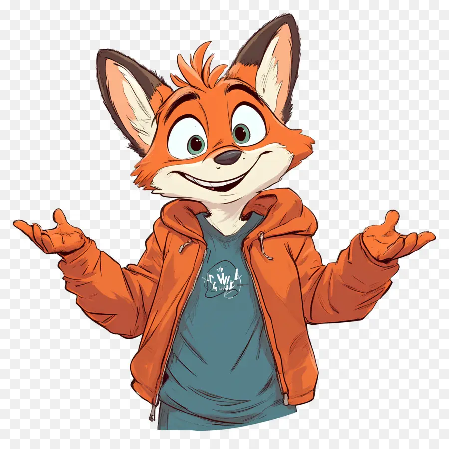 Nick Wilde，Raposa De Desenho Animado PNG