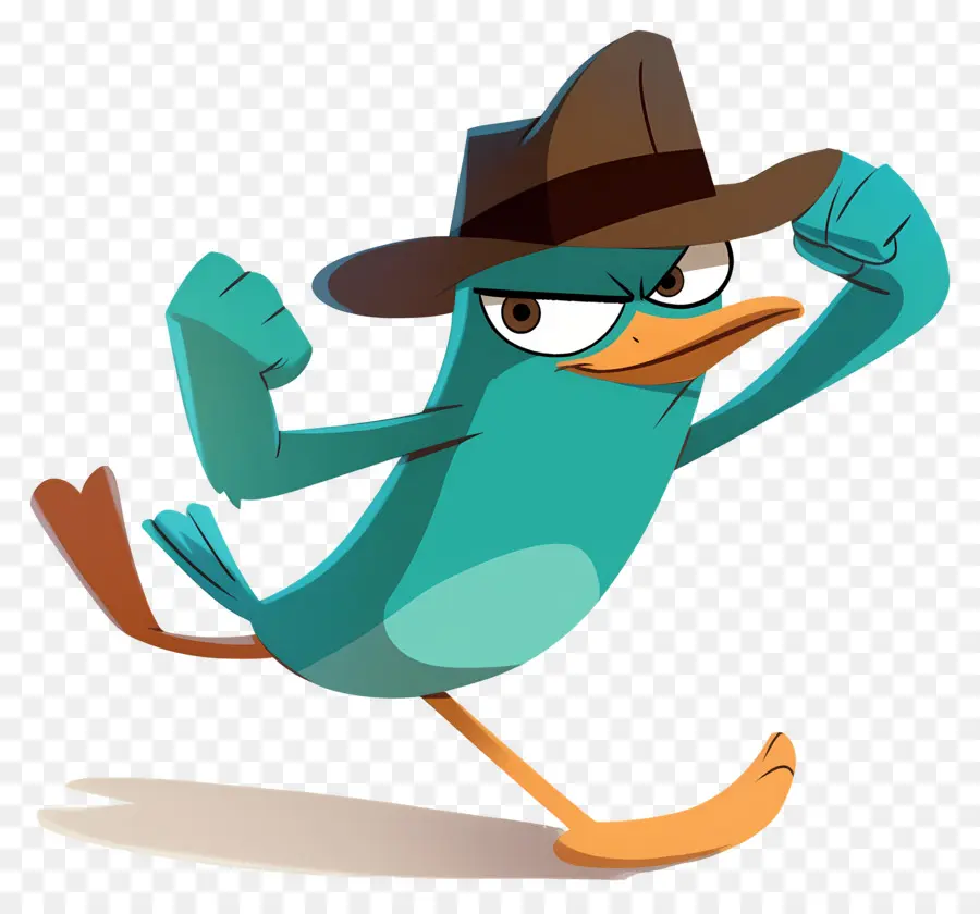 Perry O Ornitorrinco，Agente Platypus Em Ação PNG