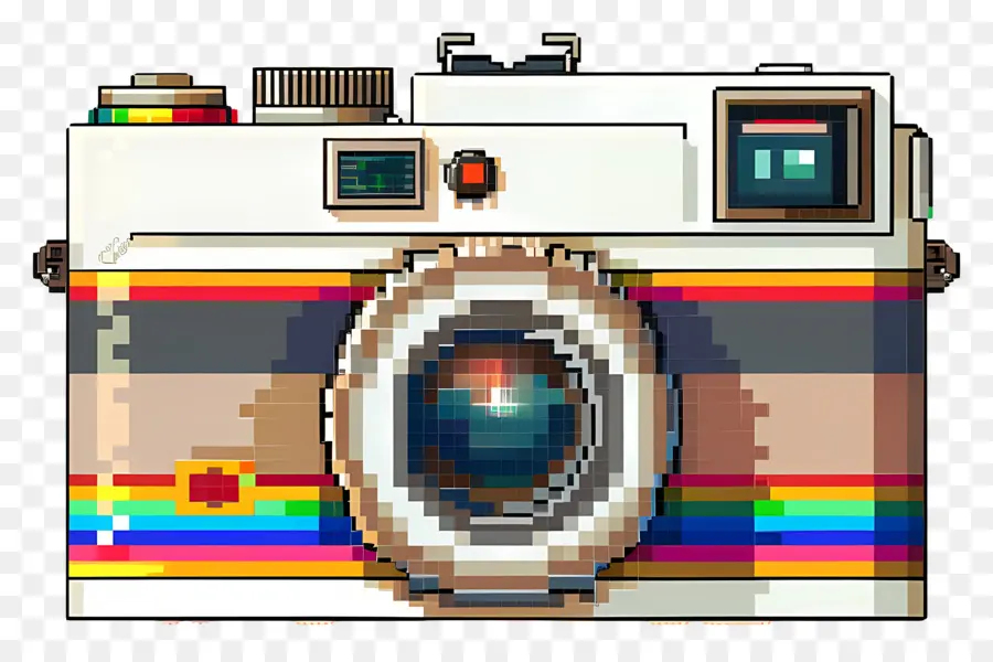 Câmera Pixel，Câmera De Pixel Art PNG