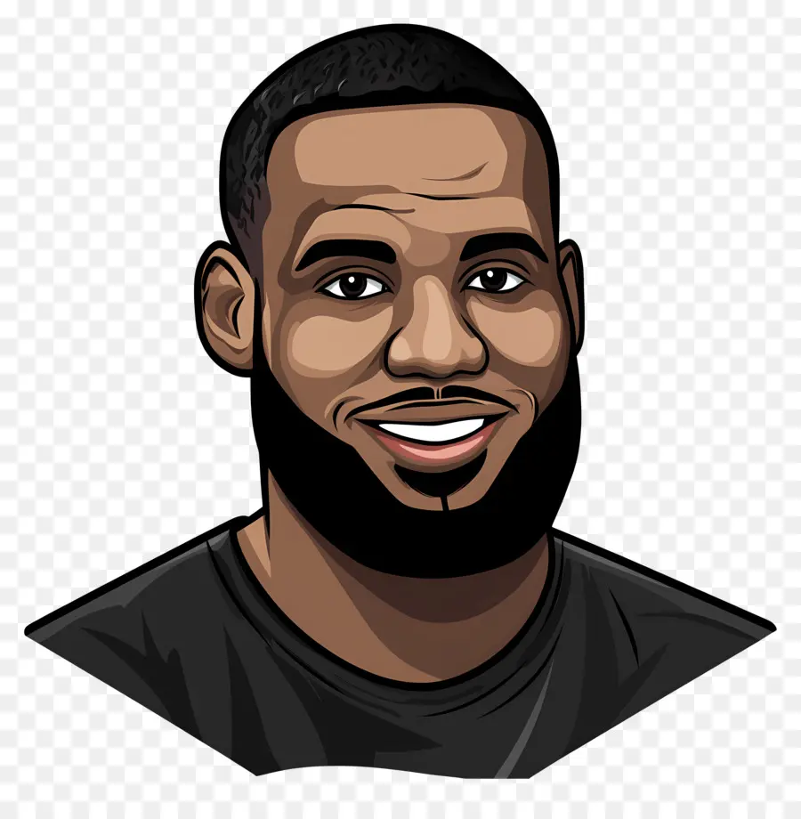 Lebronjames，Ilustração De Retrato PNG