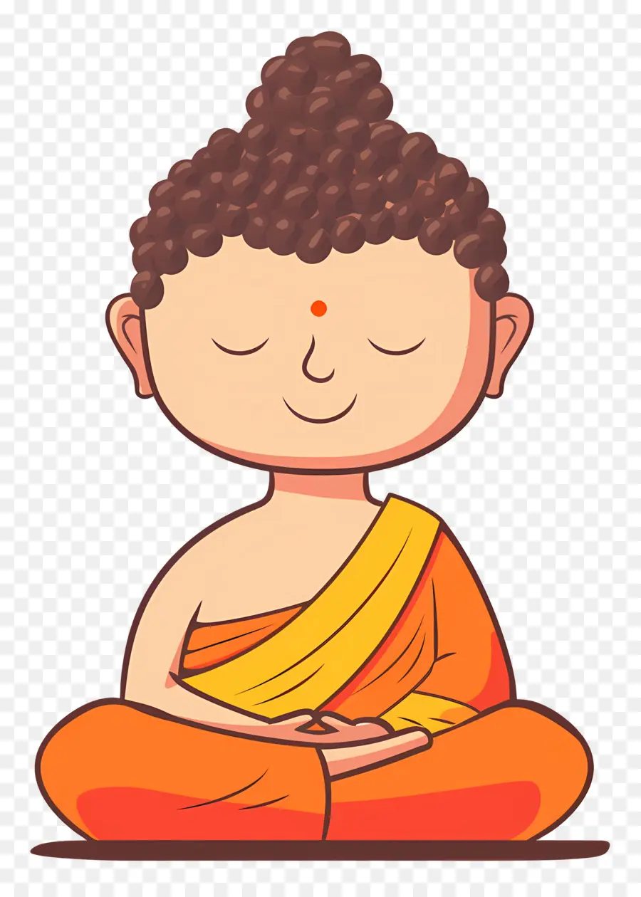 Buda，Monge Meditando PNG